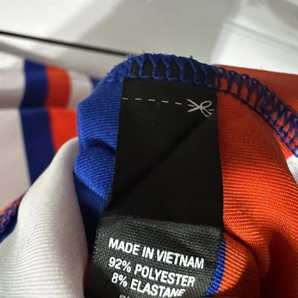 Ralph Lauren RLX Polo Large Striped Blue Orange Golf Casual